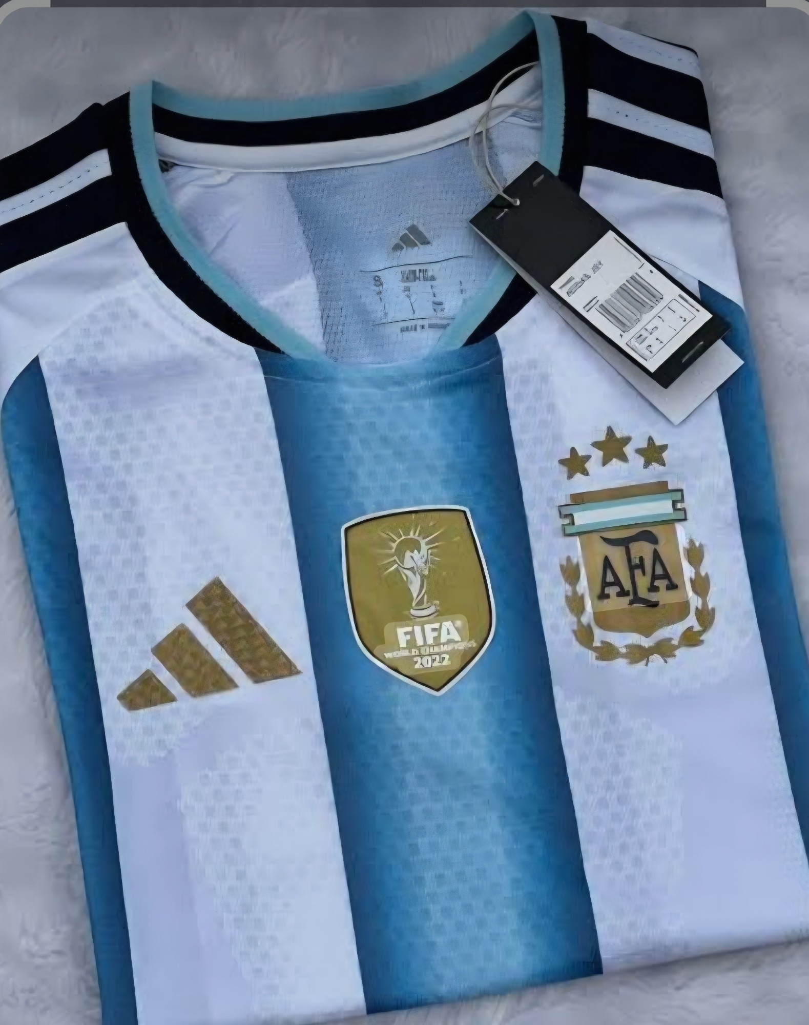 Camisetad Original Celeste Blanca Titular 10 a $ 32,000 el Pack de 10 Camisetas - Imagen 2