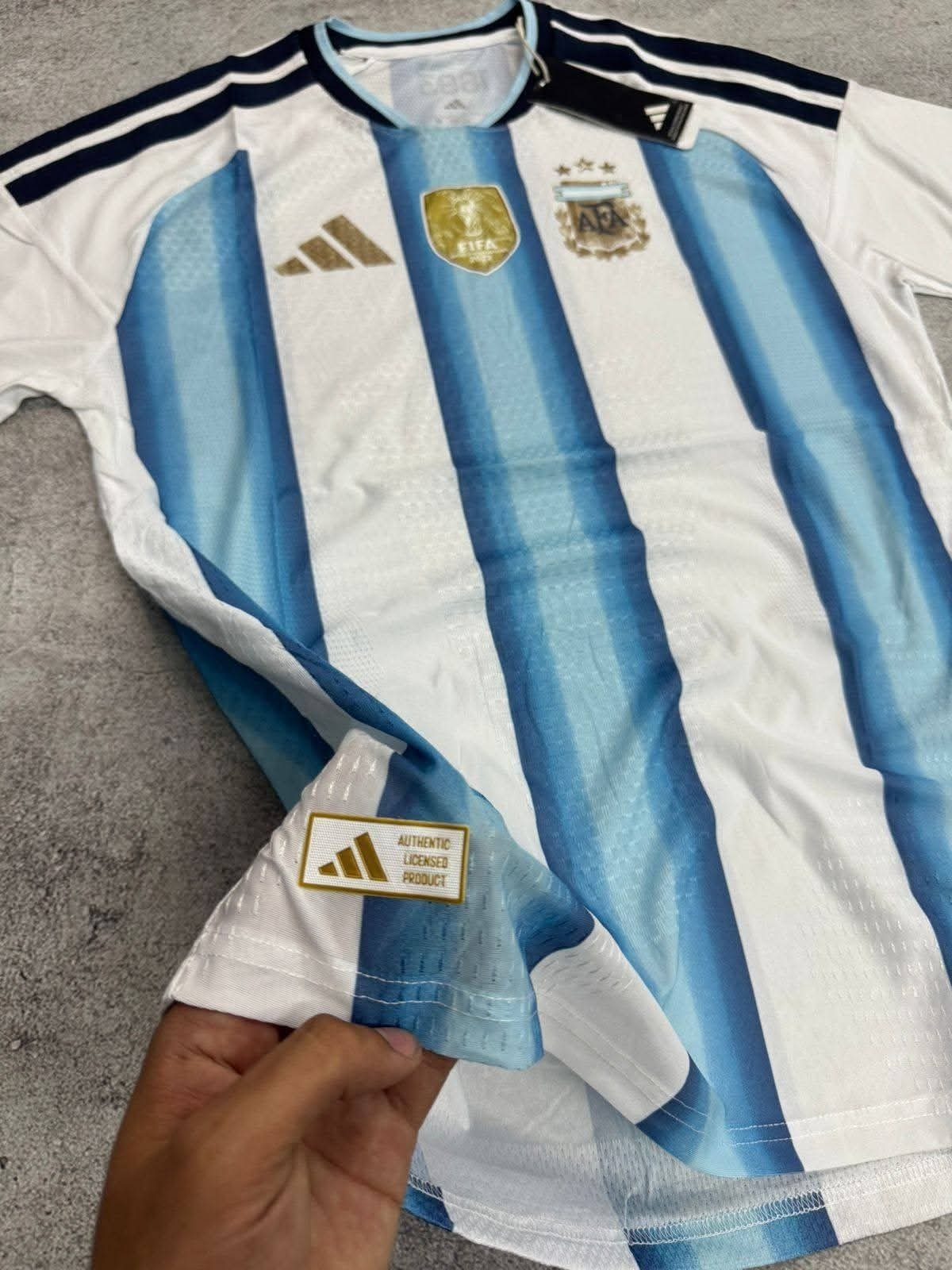 Camisetad Original Celeste Blanca Titular 10 a $ 32,000 el Pack de 10 Camisetas - Imagen 5