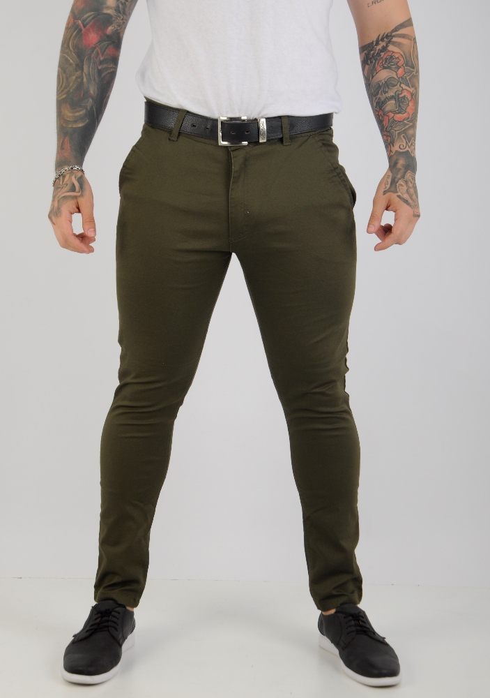 Pantalon Chino 100 Calidad Premium Color Beige 50 All 54 Talles Especiales - Imagen 7