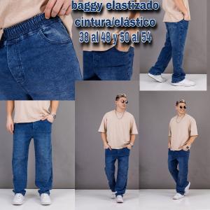 Baggys Especiales Nuevos Elastizados con Cintura Elástico, de Jeans - Miniatura 8