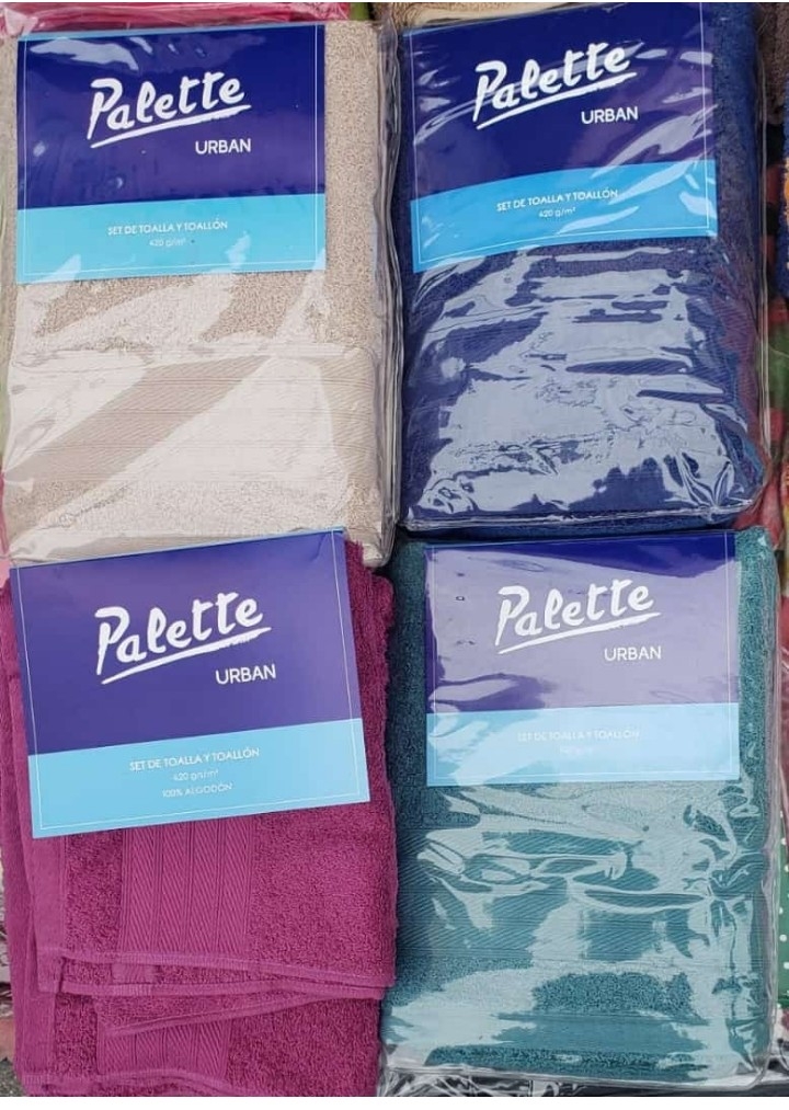 Juego de Toallon y Toalla Palet Palette - Imagen 2