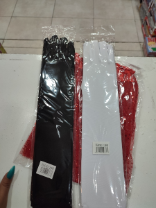 Guantes  Largos Cotillón  Blanco/rojo/negro