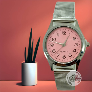 Reloj Malla  Fina Fondo de Colores Varios