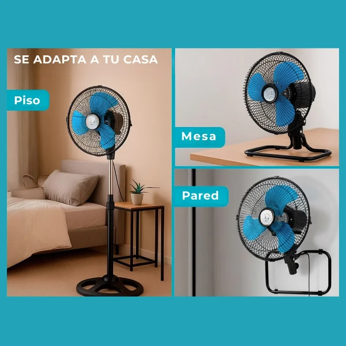 Ventilador Chico 10plg 3 en 1