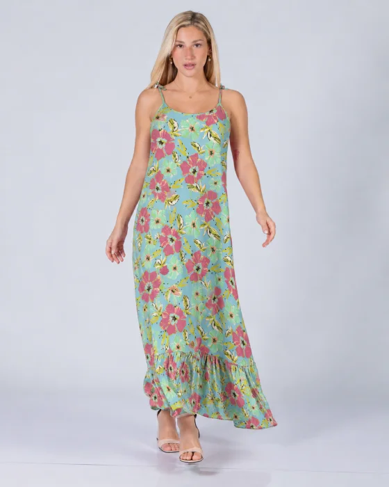 Vestido Largo Lino 2 al 6