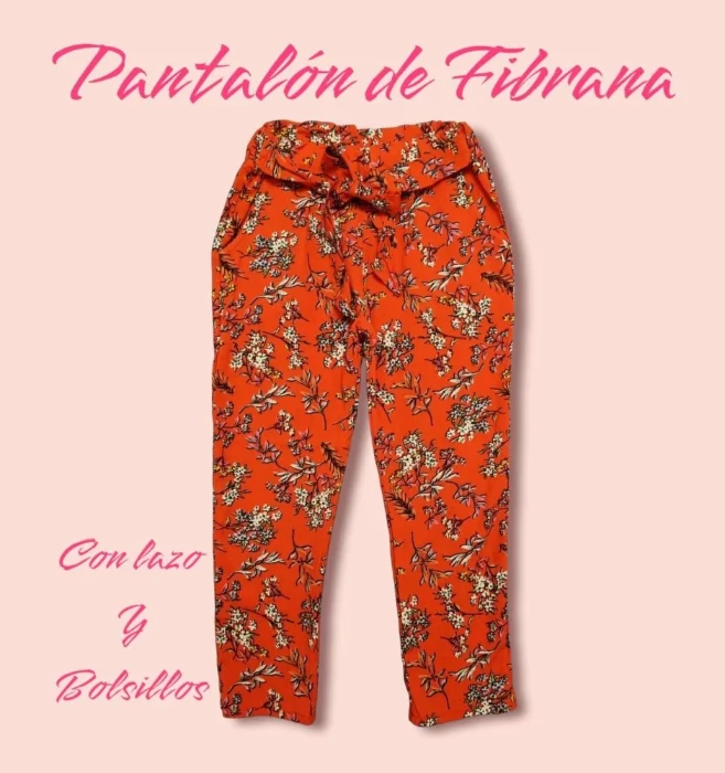 Pantalón de Fibrana con Lazo..