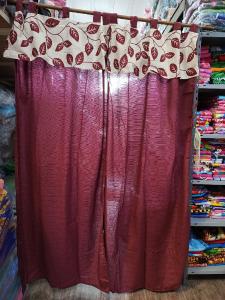Cortinas de Ambiente Lisas con Faldón Estampados Madras - Miniatura 7