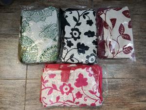 Cortinas de Ambiente Lisas con Faldón Estampados Madras - Miniatura 8