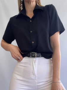 Camisas Cortitas de Lino con Spandex - Miniatura 2