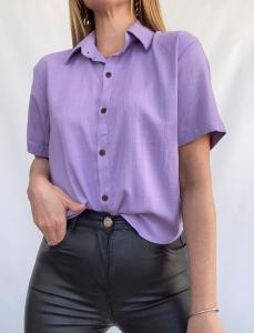 Camisas Cortitas de Lino con Spandex - Miniatura 4