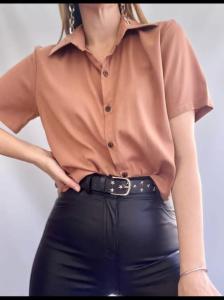 Camisas Cortitas de Lino con Spandex - Miniatura 5