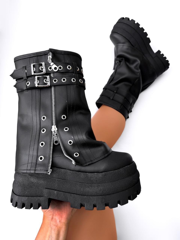 Art Mumbai Borcegos Botas con Plataforma - Imagen 2