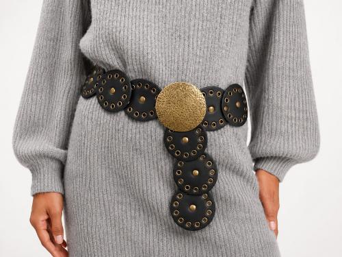 Cinturón / Faja Circulo con Chapon Bronce Importado
