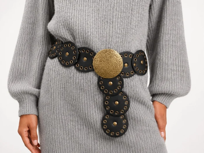 Cinturón / Faja Circulo con Chapon Bronce Importado