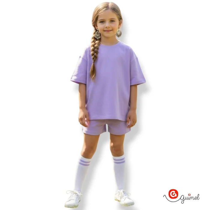 Art 3432 Short para Nenas Rustico Liso