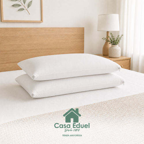 Almohada Inteligente 38x60 Espuma Viscoelastica Funda C/ Cierre