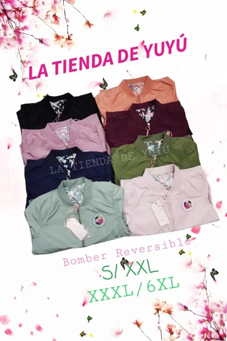 Campera Bomber Reversible Mujer Yd Talle Normal