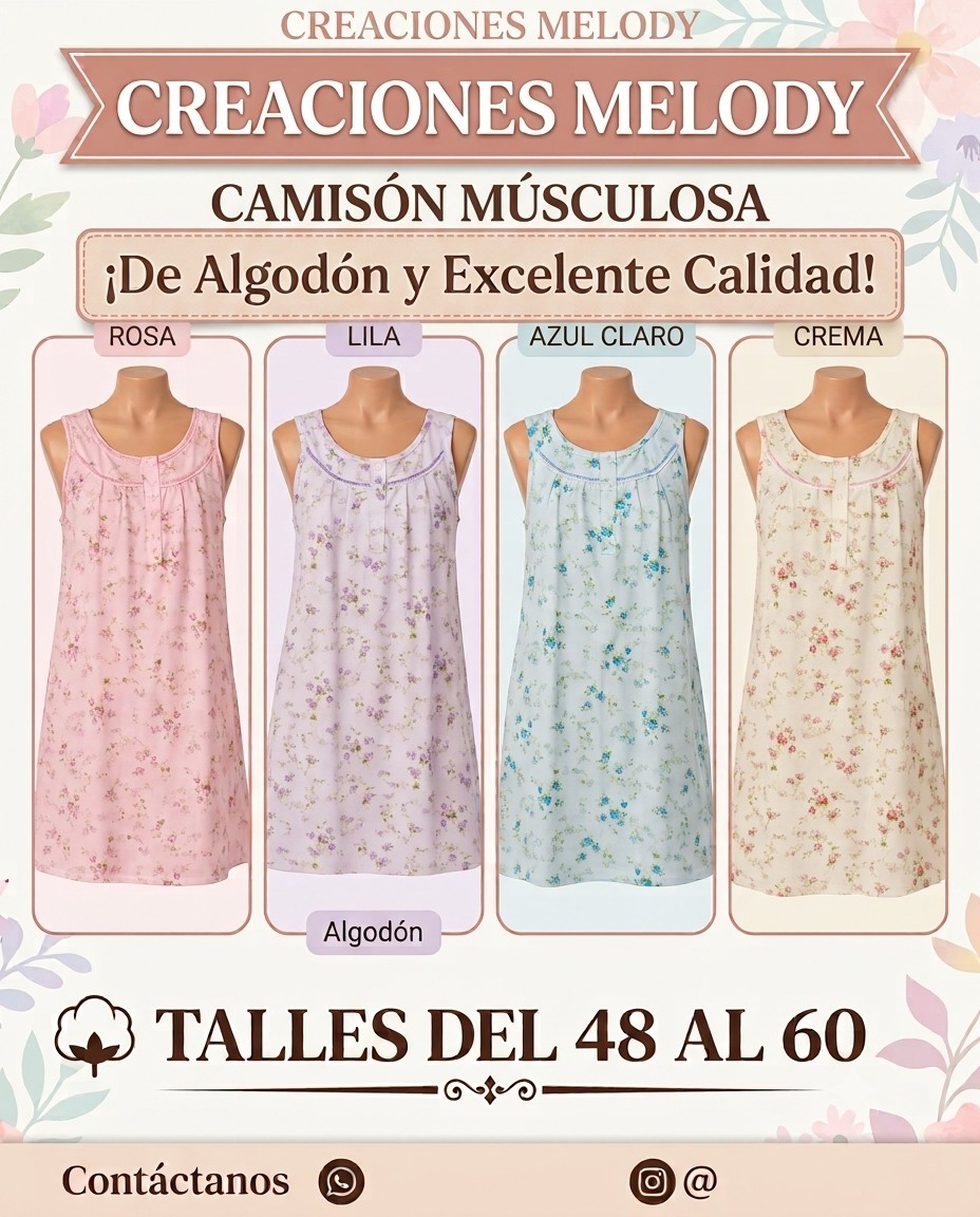 Camisón Musculosa de Señora - Imagen 3