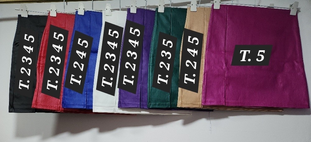Pollera Bengalina Engomado con Tajo - Imagen 6