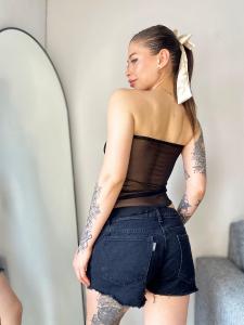 Strapless con Tul - Miniatura 2
