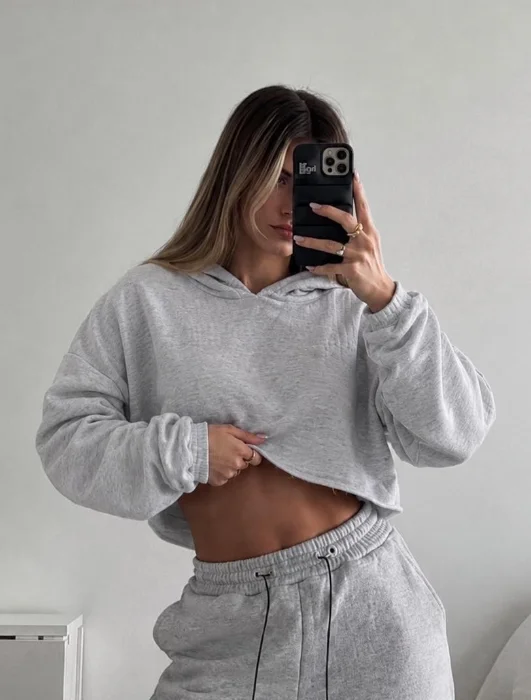 Buzo Crop Oversize Friza