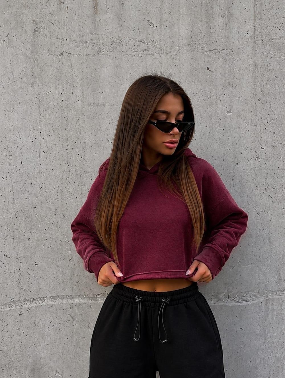 Buzo Crop Oversize Friza - Imagen 3