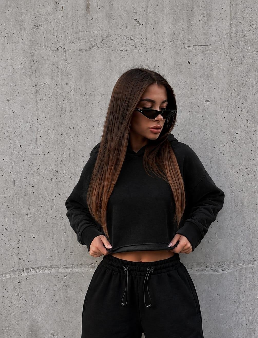 Buzo Crop Oversize Friza - Imagen 4