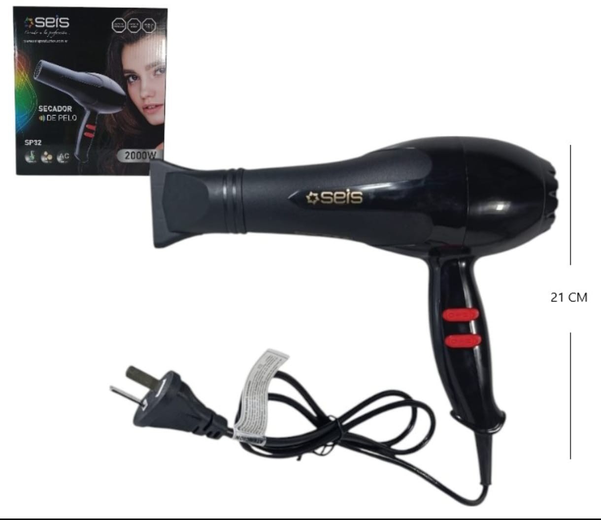 Secador de Pelo 2000w Seis - Imagen 3