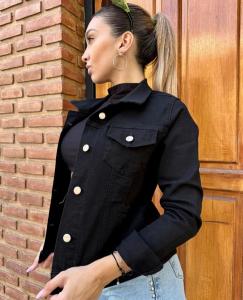 Campera de Jeans Negra - Miniatura 3