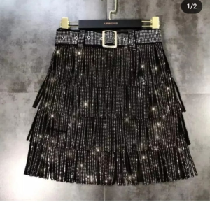 Blusa Perla con Strass y Pollera con Strass - Miniatura 2