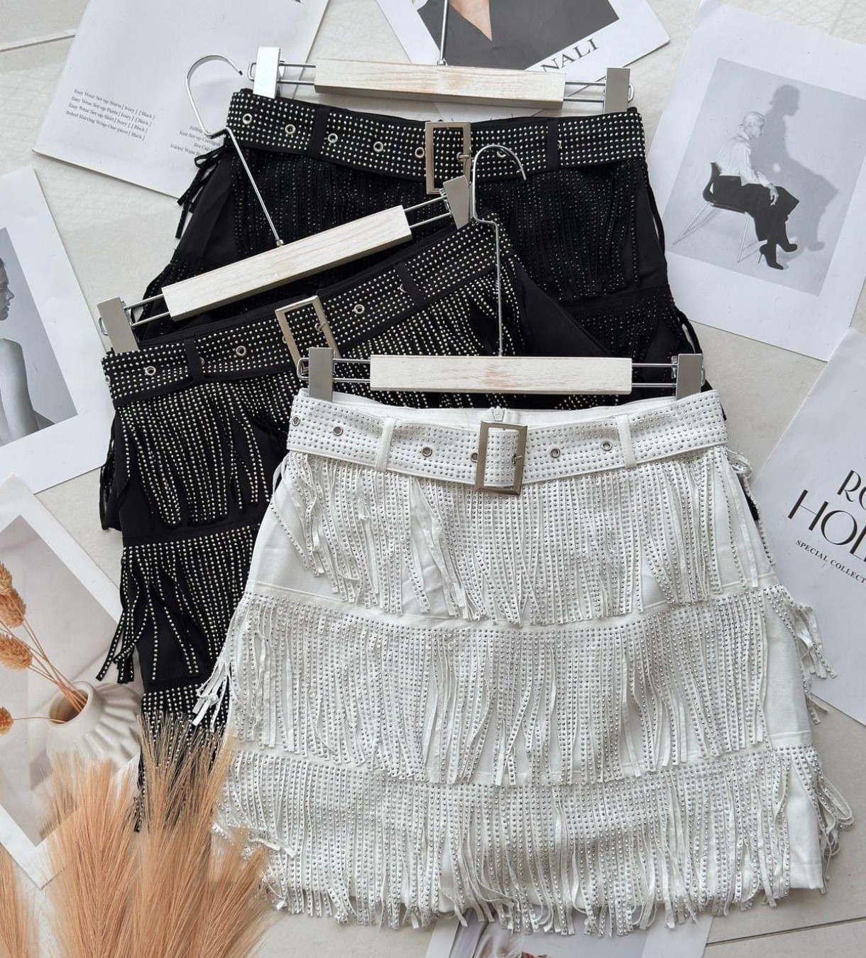 Blusa Perla con Strass y Pollera con Strass - Imagen 5