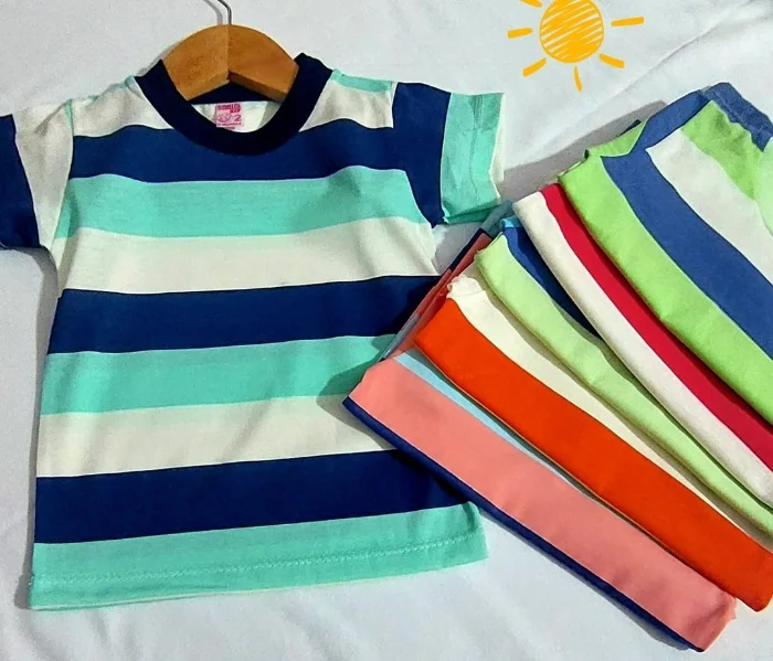 Remera Bebe Algodón Rayado