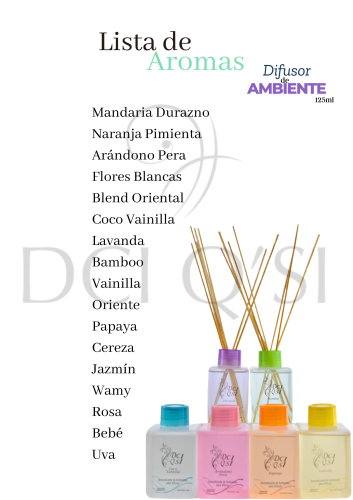 6 Difusores X 125ml Dci-qsi Difusor a Varillas - Miniatura 2