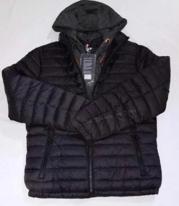 Campera con Friza Piel Hombre Importada Yd Doble Cierre - Imagen 1