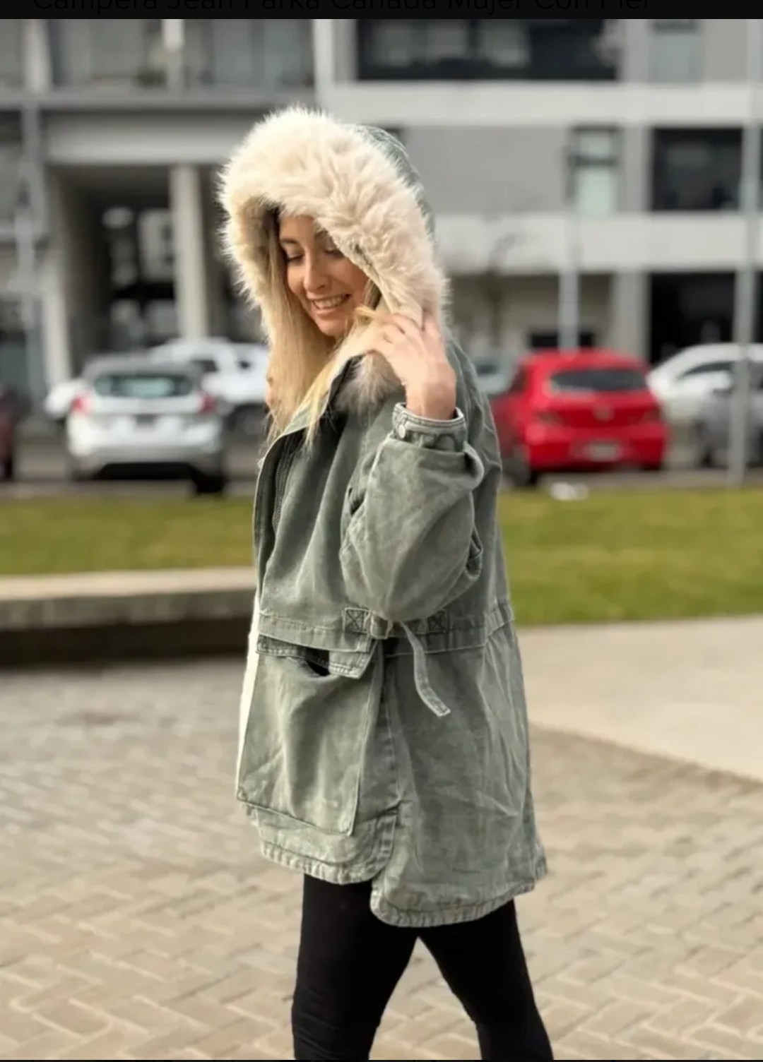 Campera Oversize Parka Camperon Jean Piel Yd la Tienda de Yuyu - Imagen 2