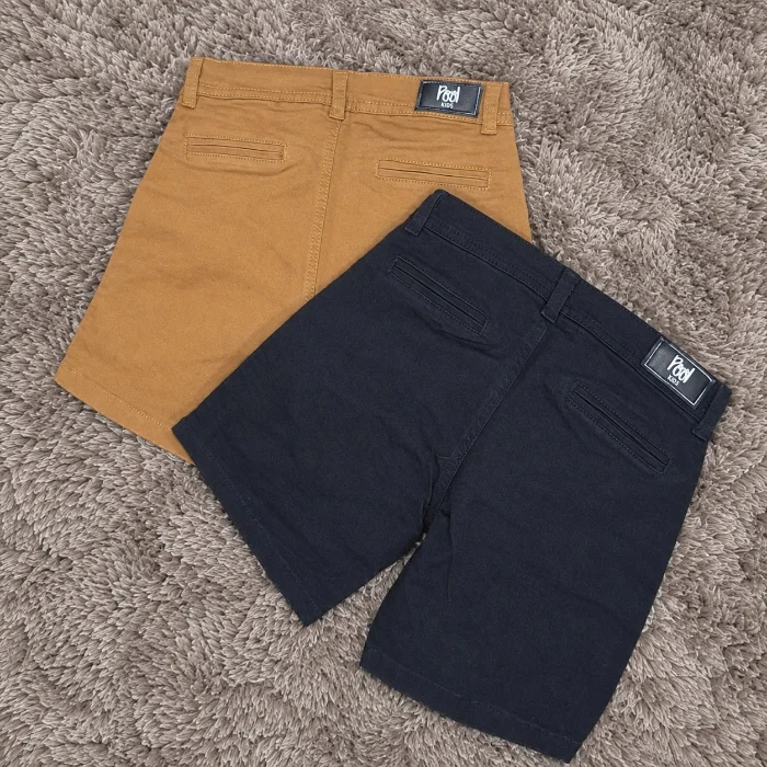 Bermuda Bolsillon Chino Gabardina Elastizada