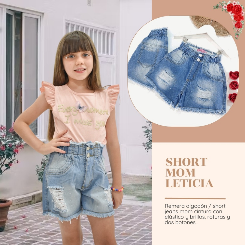 Short Mom Mía para Niña - Imagen 4