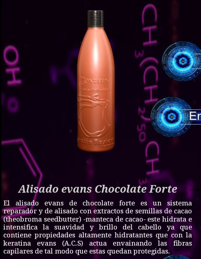 Evans Alisado Extra Forte Manzana Ó Chocolate Ó Limón de 1 Litro - Imagen 4