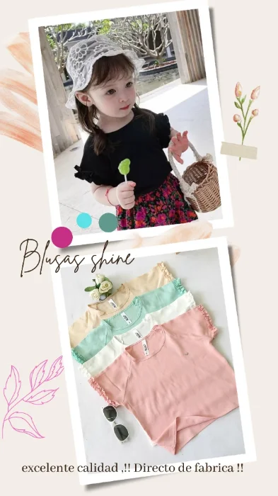 Blusas Shine  Niñas