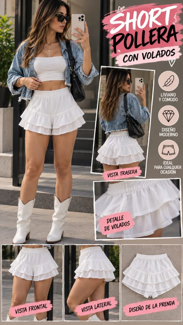 Art. Pollera Short - Imagen 1