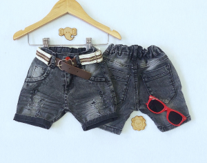 Bermuda Jeans Black P/bebe