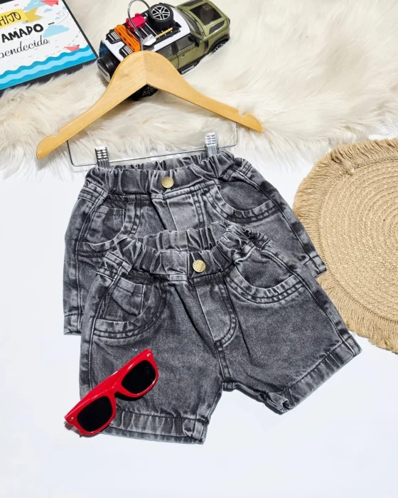 Bermuda Jeans Black P/bebe