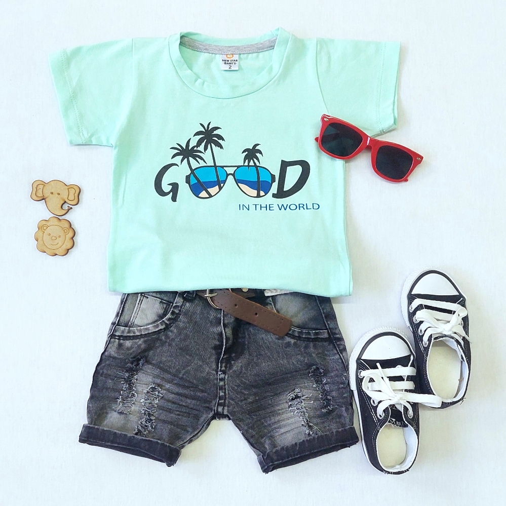 Bermuda Jeans Black P/bebe - Imagen 2