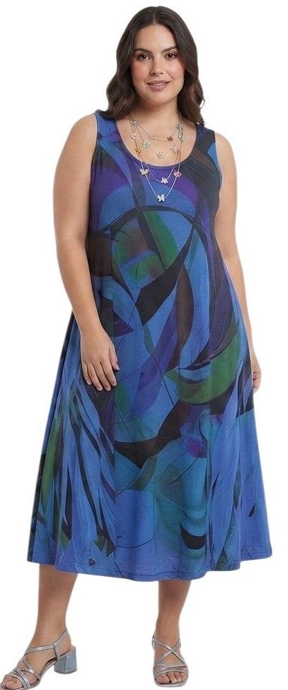 Vestido Sublimada Estilo Campana C/ Evace - Imagen 2