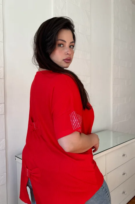 Remera con Moños y Brillo