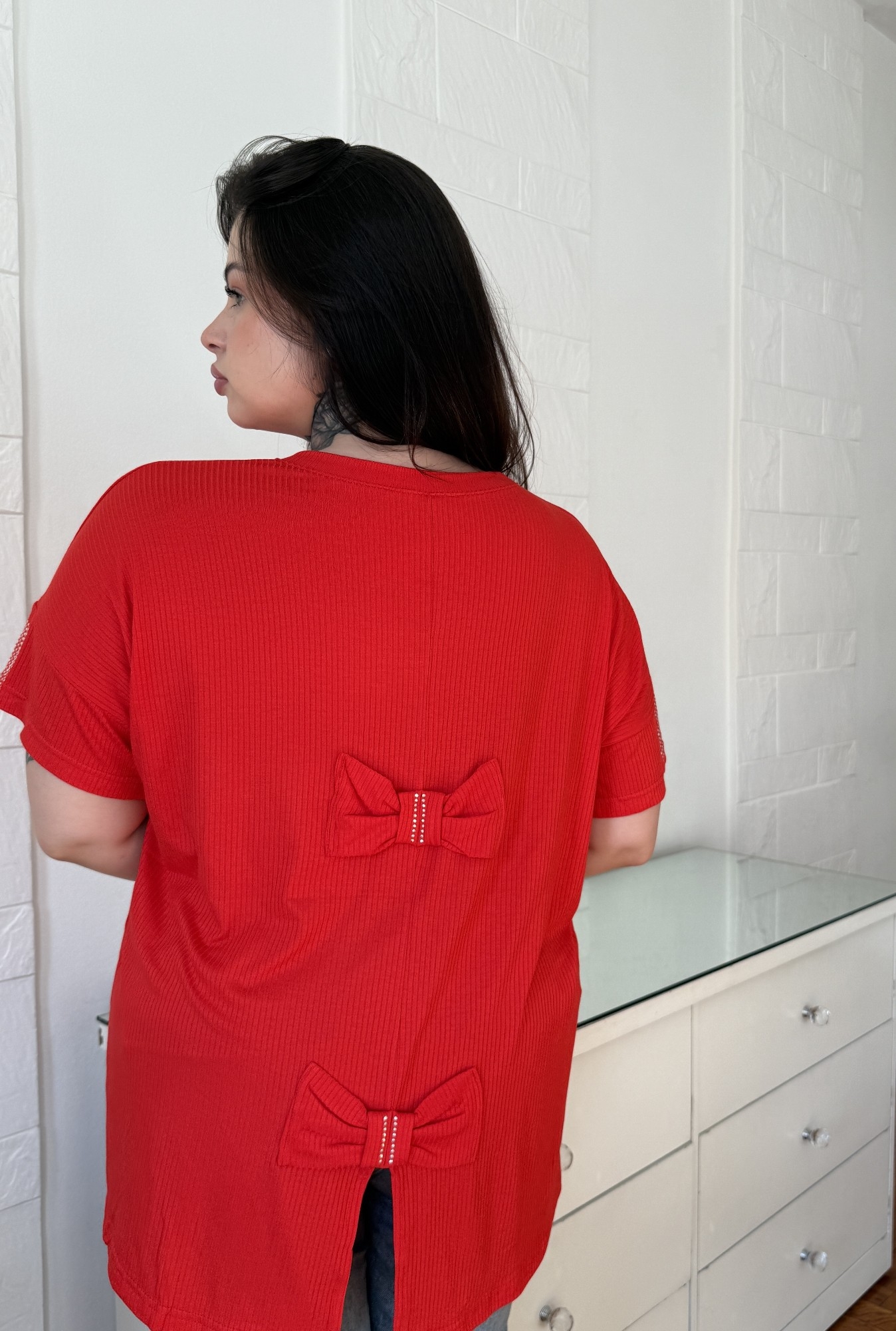 Remera con Moños y Brillo - Imagen 2