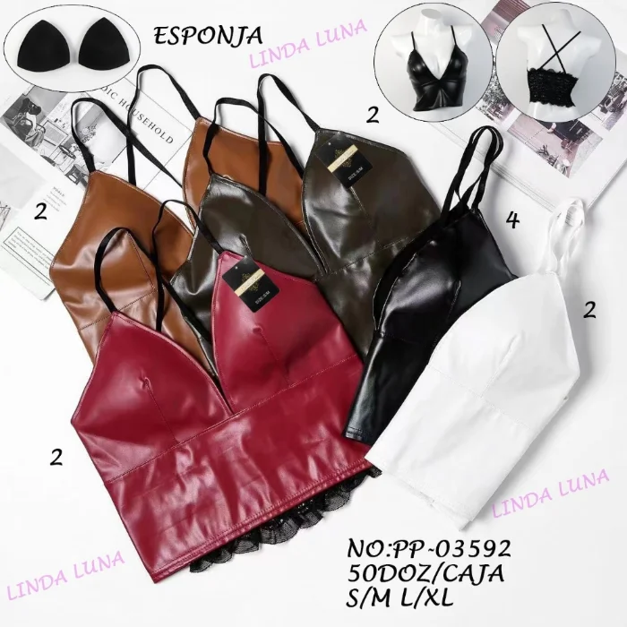 Top Bralett de Cuerina