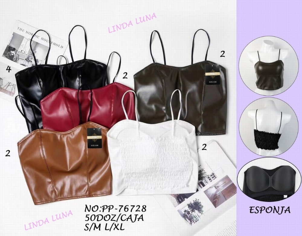 Top Bralett de Cuerina - Imagen 2