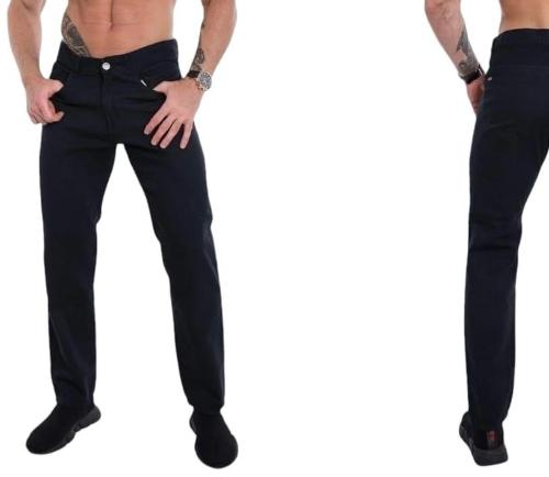 Pantalón Negro Corte Clásico Rigido