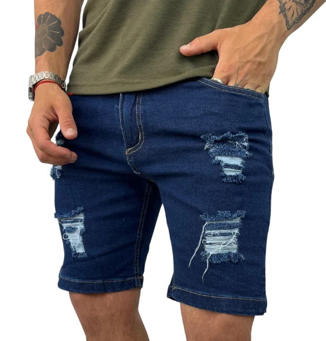 Bermudas Jeans C/roturas